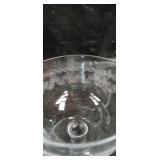 Crystal Champagne Coupe Set - Etched Shell Pattern