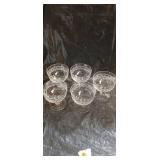 Crystal Champagne Coupe Set - Etched Shell Pattern