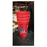 Patriotic American Flag Party Cups Set