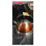Copper and Steel Tea Kettle