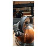 Copper and Steel Tea Kettle