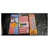 Everyday Living Red White and Blue Paper Straws
