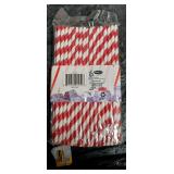 Everyday Living Red White and Blue Paper Straws