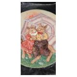 Decorative Cat Family 3D Wall Plate