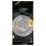 Pewter Charger Plates Set- Silver- Plated