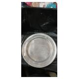 Pewter Charger Plates Set- Silver- Plated