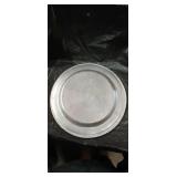 Pewter Charger Plates Set- Silver- Plated