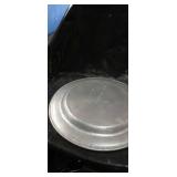 Pewter Charger Plates Set- Silver- Plated