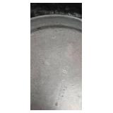 Pewter Charger Plates Set- Silver- Plated