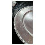 Set of 8 Wilton Columbia Round Silver Plate Chargers