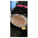 Decorative Silver Plated Serving Tray