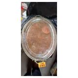 Decorative Silver Plated Serving Tray