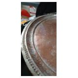 Decorative Silver Plated Serving Tray