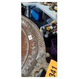 Decorative Silver Plated Serving Tray