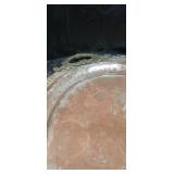 Decorative Silver Plated Serving Tray