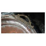 Decorative Silver Plated Serving Tray