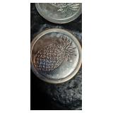 Metal Pineapple Coaster Set