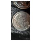 Metal Pineapple Coaster Set