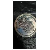 Metal Pineapple Coaster Set