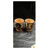 Hand-Painted Ceramic Pitcher and Cups Set