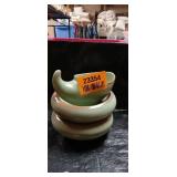 Frankoma Prairie Green Bowl Set