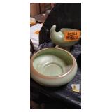 Frankoma Prairie Green Bowl Set