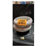 White Ceramic Stackable Bowl Set