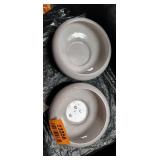White Ceramic Stackable Bowl Set