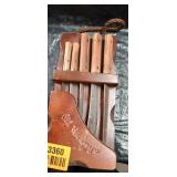 Decorative Wooden Boot Hanging Knife Set