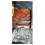 Decorative Wooden Boot Hanging Knife Set