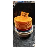 Multi-Color Restaurant Style Melamine Bowls Set