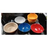 Multi-Color Restaurant Style Melamine Bowls Set