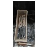 Professional Kitchen Knife Set with Flatware