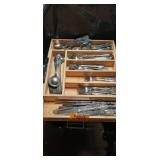 Ornate Silver Flatware Set with Floral Pattern