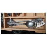 Ornate Silver Flatware Set with Floral Pattern