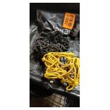 Bundle of Rope with Hooks- Black and Yellow