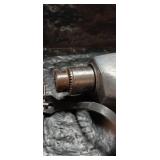 Orange Corded Power Drill with Chuck Key