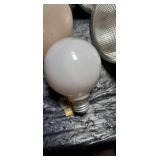 White Glass Flood Light Bulbs