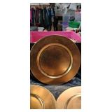 Red and Gold Decorative Charger Plate Collection