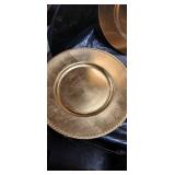 Red and Gold Decorative Charger Plate Collection