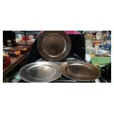 Red and Gold Decorative Charger Plate Collection