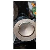 Red and Gold Decorative Charger Plate Collection