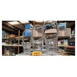 Crystal Flower Basket with Twisted Handle