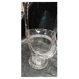 Crystal Flower Basket with Twisted Handle