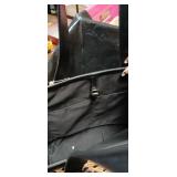 Woven Cane and Leather Tote Bag