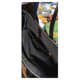 Woven Cane and Leather Tote Bag