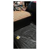 Woven Cane and Leather Tote Bag