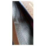 Kate Spade Brown Leather Satchel with Pink Spade Logo