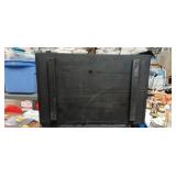 Industrial Black Wood Shelving Unit