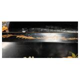 Hand Painted Floral Metal Serving Tray